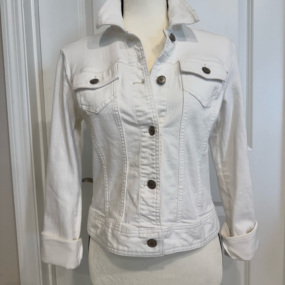 The Limited Vintage White Jean Jacket